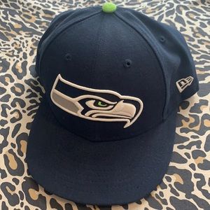 New Era Seattle Seahawks Fitted Hat Size 7 1/2